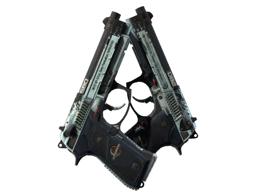 StatTrak™ Dual Berettas | Dezastre (Battle-Scarred)