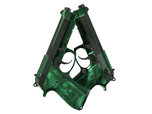 Dual Berettas | Polished Malachite (Factory New)