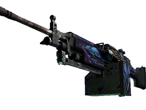 StatTrak™ M249 | Downtown (Battle-Scarred)