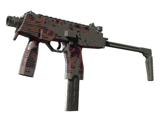 MP9 | Ruby Poison Dart (Battle-Scarred)