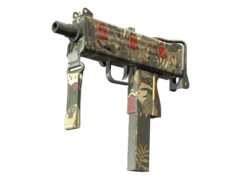StatTrak™ MAC-10 | Monkeyflage (Battle-Scarred)