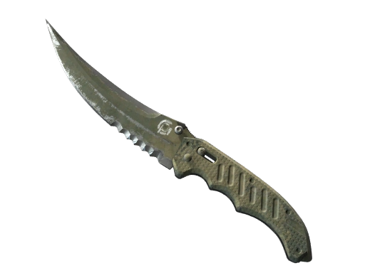 ★ Flip Knife | Safari Mesh (Battle-Scarred)