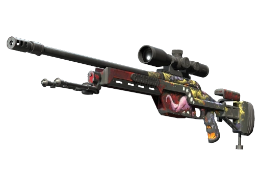 StatTrak™ SSG 08 | Bloodshot (Battle-Scarred)