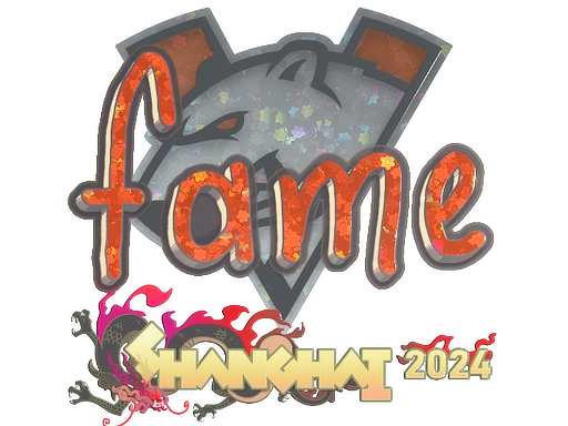 Sticker | fame (Glitter) | Shanghai 2024